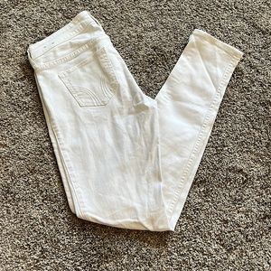 Hollister white skinny jeans